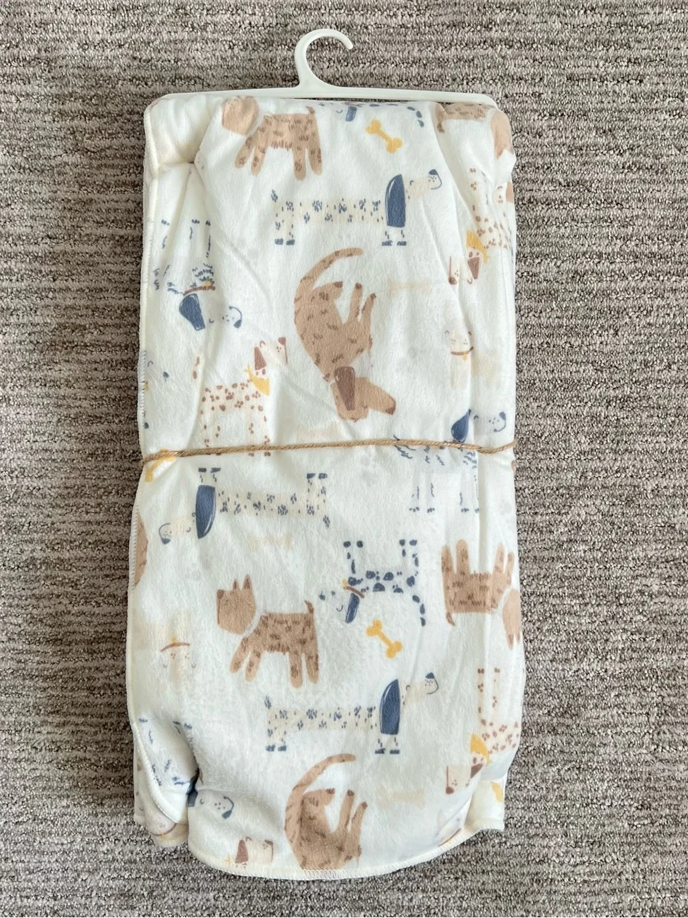 NWT Chick Pea Dog Print Plush Baby Blanket